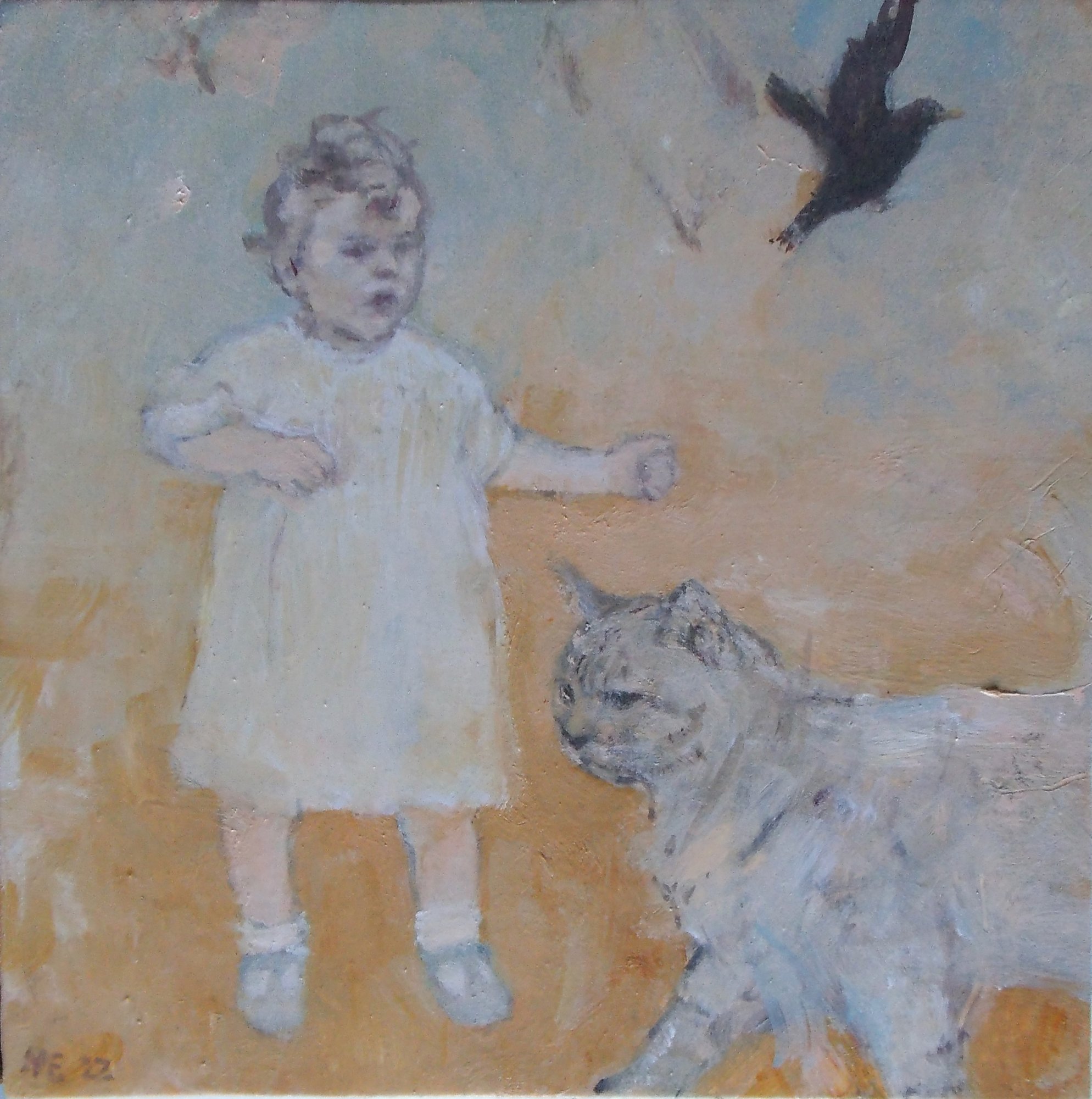 Eastes Heather With a Blackbird 20x20 cm 2022