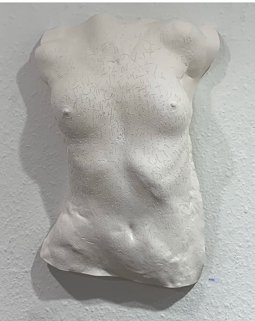 Female Torso with Text